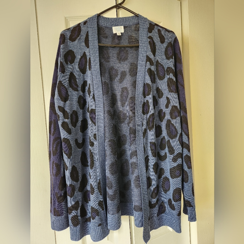 Women's Animal Print Cardigan Sweater